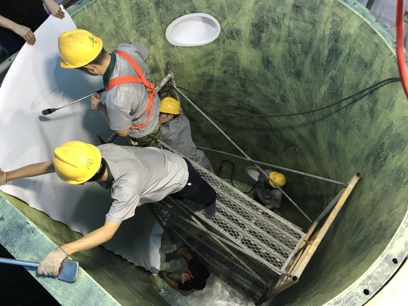 某國有大型稀土集團(tuán)公司現(xiàn)場(chǎng)鋼襯四氟項(xiàng)目